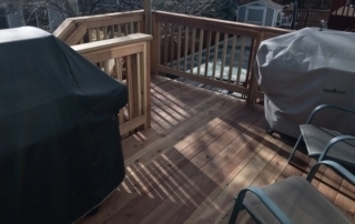 cedar deck and railing