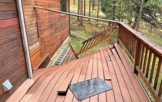 collapsed deck